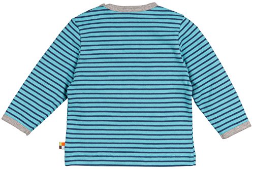 loud + proud Unisex Baby Shirt Ringel aus Bio Baumwolle, Blau (Lake La), 92 (Herstellergröße: 86/92) - 2